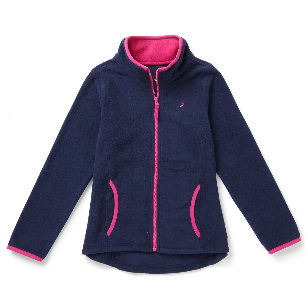 Nautica Girls' Nautex Fleece Zip-up Jacket
